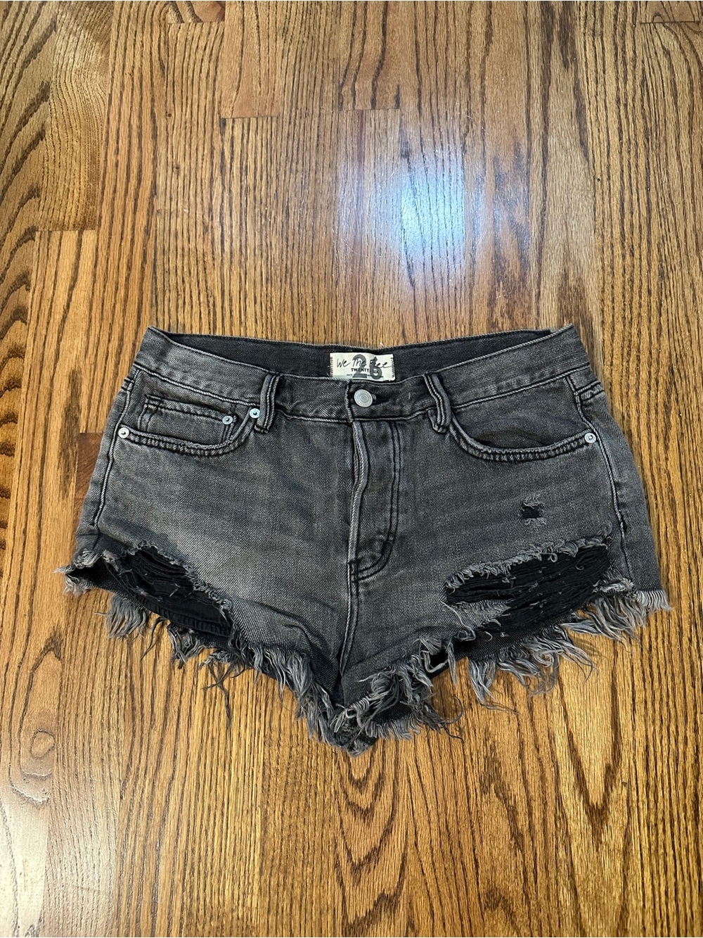 We The Free by Free People "Good Vibrations" Denim Shorts
